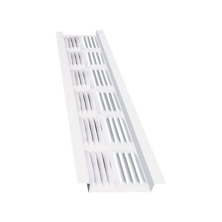 MASTER FLOW Soffit Vent Louvered 8Ft White LSV8W